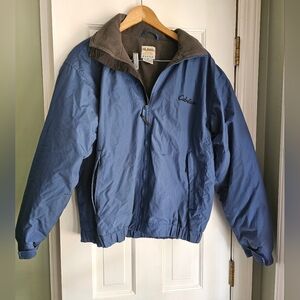 Cabela's Vlue Fleece Lined Winter JACKET 10,000 FT ABOVE SEA LEVEL BLUE